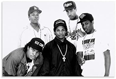 TSALF Kunstwerk Malerei Leinwanddrucke Kein Rahmen NWA Straight Outta Compton Artworks Modernes Deko-Poster 60x90cm