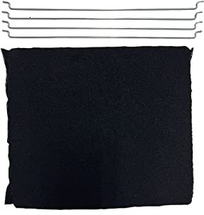 eRicambi, Filtro Carbone Rigenerabile Long Life Antiodore Compatibile con Cappa Aspirante, Dimensioni: 275x240 (mm) F00439 - Mod. 31 Per Modelli Easy Elektra Ico Jasmine