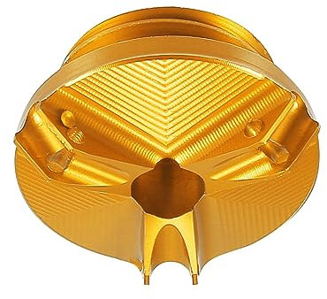 Auto Motoröl Einfüllstutzen Deckel Öl Einfüllstutzen Deckel Gold Tone für Yamaha YZF-R6S YZF-R6 YZF-R3 YZF-R125 YZF-R1 FZ750 FZ600 Ventil Öldeckel