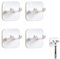 Colexy 4 Stück Rasierer Halterung Dusche Robusten Selbstklebende Rasierer aufhänger Mehrzweckhaken Haken Ohne Bohren wasserdichte selbstklebende Rasierer Halter für Badezimmer Küche Organizer