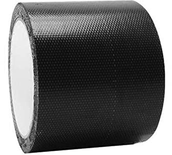 Inscrip Planen Reparaturband, 5M*8CM,PVC Planenband, Planen Reparatur Klebeband Selbstklebend, für LKW Abdeckplane, Markise, Zelt, Planen Reparaturband, Abriebfestigkeit LKW-Plane Reparatur (Schwarz)