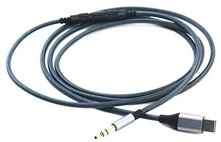 ABLET USB-C-Audiokabel mit Lautstärkeregler, kompatibel mit Sony WH-1000XM5 WH-1000XM4 WH-CH720N WH-CH520 MDRXB650BT MDR-XB950BT WH1000XM3 WH-CH700N WH1000XM2 Kopfhörern