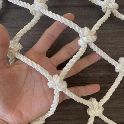 LSYHHXC Robustes Spielnetz für Kinder, Kletternetz, Schutznetz aus Nylon für Baumhäuser, Sicherheitsnetz für Balkon und Garten, Netz aus Ladeseil (2 m x 3 m)