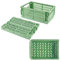 Vertaglaur Klappbox, 2 Pcs Klappkiste, Grüner Klappkisten, Klappboxen Faltbar Stabil, Klappbox Klein, Tragbarer Klappkorb, Klappboxen Geeignet für Büro, Schlafzimmer, Küche, Klassenzimmer, Bad