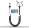 Câble spiralé USB vers USB-C/Micro USB/Lightning – 3 en 1 Câble spiralé pour Apple Carplay et Android Auto MFi, câble de charge rapide de données 3 A pour iPhone 15/15 Pro/14/13, Galaxy, téléphone