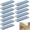 URHRHU 12 Pieces Teflon Furniture Sliders Self-Adhesive 70 x 19 mm Furniture Glides Rectangle PTFE Self Adhesive Furniture Moving Pads Self-Stick Furniture Sliders for Carpet Hard Wood Floor Furniture