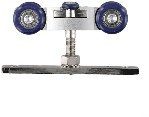 Rodillo de puerta corrediza de 4 ruedas, rueda colgante de puerta plegable, ruedas colgantes de puerta de madera, polea de carril, accesorios de puerta corredera para armario, armario, ventana de baño