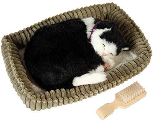 PELUCHE CON MOVIMIENTO GATO NEGRO/BLANCO_23X19X10CM