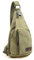 DEARMAMY Herren Canvas Sling Brusttasche Umhängetasche Multifunktionale Outdoor Sport Schultertasche Größe S Army Für Reisen Wandern Und Freizeitaktivitäten
