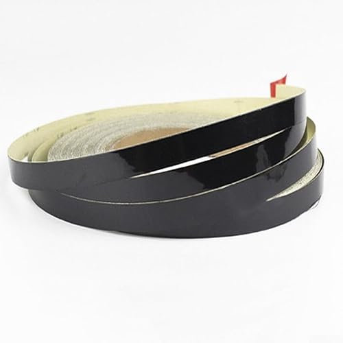 Nastro adesivo riflettente per auto e moto, lunghezza 5 m, per una maggiore sicurezza durante le uscite notturne, colore: nero