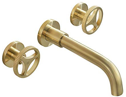 Grifo de Agua, Juego de Ducha, Grifo de Lavabo de Estilo Industrial, Grifo de Lavabo de Tres Orificios, Grifo de Lavabo de Agua Caliente y fría, Grifo de Lavabo de Doble manija, Grifo de to