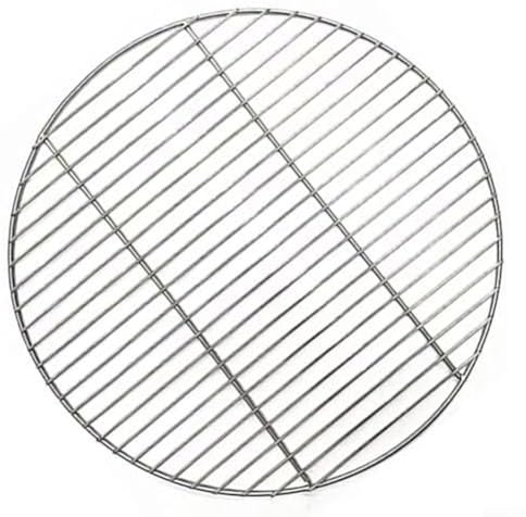 Grille de barbecue ronde en acier inoxydable - 38 cm