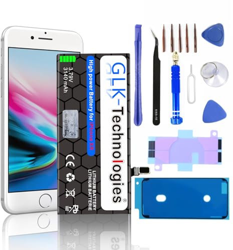 High Power Ersatzakku kompatibel mit iPhone XR | GLK-Technologies Battery | accu | 3140 mAh Akku | inkl. Werkzeug Set Kit NUE GRATIS Schutzfolien Anti Spy Panzer