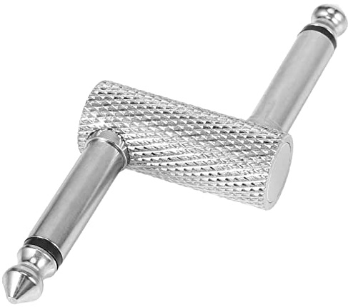 Lonrtesw 6.35 Adapter Plug Pedal Coupler Type Connector For Guitar Effect Pedal 1/4 Inch High-Grade Amplifier Adapter