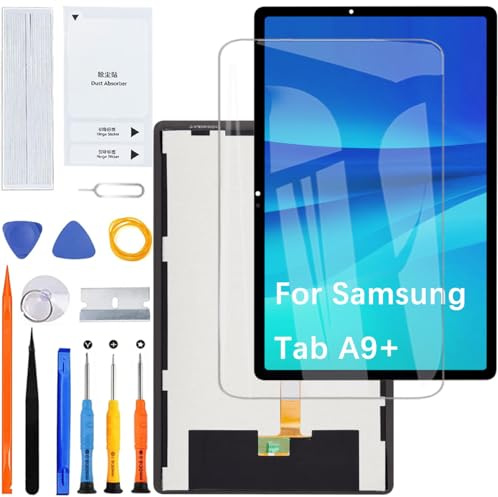 Display Bildschirm für Samsung Galaxy Tab A9+ A9 Plus X210 X215 X216 LCD Bildschirm Ersatz Assembly Reparatur Kit (schwarz,11 Inch)