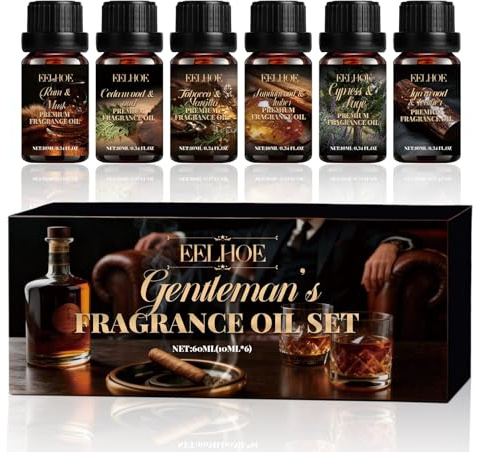 Männer Ätherische Öle Set, Ätherische Öle Set Holz, Ätherische Öle Männer | Sandelholz Ätherisches Öl,Duftöl Sandelholz,Ätherische Öle Set für Männer,für Diffuser, Kerzenherstellung,Geschenk für Männer