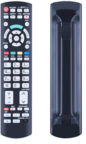 WKOLF N2QAYB000504 Telecomando di ricambio per TV Panasonic N2QAYB000487 N2QAYB001010 TX-P42GW30S TX-L37V20E TX-L42D25E TX-L37EW30 TX-L42ES31 TX-L32D 28EP TX-L32D25E TX-L32G20E TX-P42GT20E