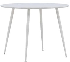 FURNLUX Plaza Esstisch, 100x100x75 cm, Grau, MDF und Stahlrahmen, 13 kg, Modernes Design für Esszimmer und Küche