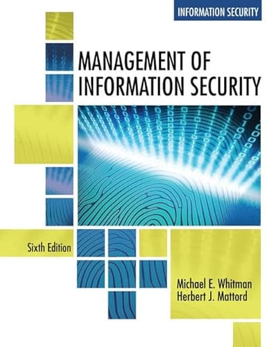 Management of Information Security (Mindtap Course List)