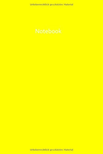 Notebook / Notizbuch - A5 - Yellow: Geb - DIN A5, liniert