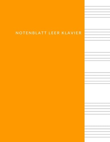Klavier leeres Blatt: Notenblatt leer, Musiknoten leeres Blatt