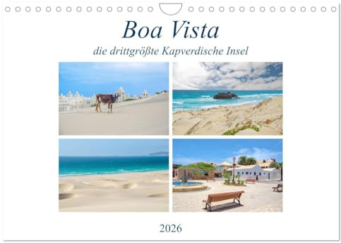 Boa Vista - die drittgrößte Kapverdische Insel (Wandkalender 2026 DIN A4 quer), CALVENDO Monatskalender: Boa Vista: Schöne Aussicht (CALVENDO Orte)