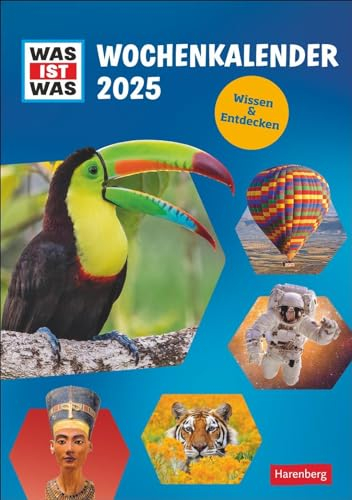 WAS IST WAS Wochenkalender 2025: Jede Woche spannendes Wissen aus der beliebten Sachbuch-Reihe. Toller Wand-Kalender voller Bilder und Fakten für wissbegierige Kinder.