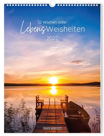 Wochenkalender 2022 LebensWeisheiten: Wochenkalender groß
