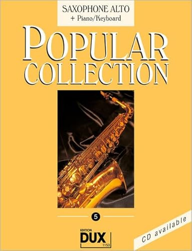 Popular Collection 5: Saxophone Alto Piano/Keyboard