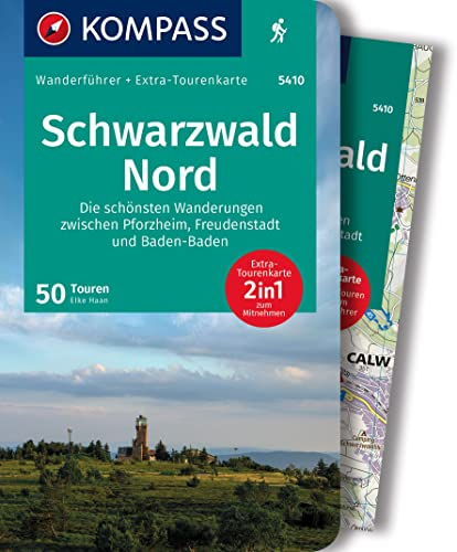 KOMPASS Wanderführer Schwarzwald Nord, Die schönsten Wanderungen zwischen Pforzheim, Freudenstadt und Baden-Baden, 50 Touren mit Extra-Tourenkarte: GPS-Daten zum Download