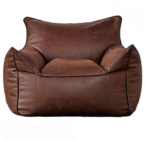 PURRL Big Single Ledersofa Queen King Lazy Sofa ChairSlipcover No Filler Corner Floor Seat Couch Tatami Armlehne Rückenlehne Recliner Little Surprise