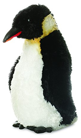 Aurora, 31194, Mini Flopsie Emperor Pinguin, 20cm,Plüschtier, schwarz/weiß