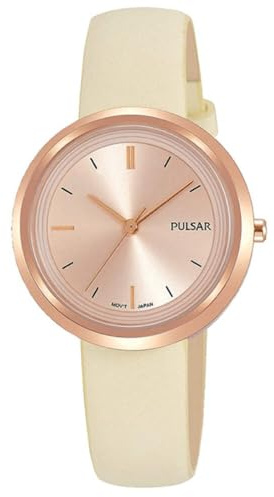 Pulsar Women's Analogue Analog Quartz Watch with Stainless Steel Strap PH8394X1 Gold