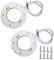 LumenTY 2 Piezas GX53 Base de montaje en superficie Soporte Conector Lámparas LED GX53 y CFL para Debajo de La Cocina Armarios de Exhibición Interior [Clase de eficiencia energética A+]