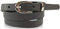 fashionchimp Basic Damengürtel aus 100% echtem Leder, schmaler Gürtel, Breite ca. 1,5cm, Made In Germany (Anthrazit, 130/BW115)