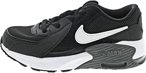 NIKE Unisex Kids Air Max Excee (Ps) Sneaker, Black White Dark Gray, 2 UK Child