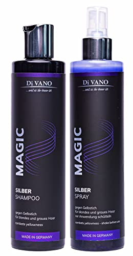 Anti-Gelbstich - wirkt sofort Bundle (Magic Silber-Shampoo 250ml + Magic Silber-Spray 250 ml)