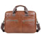 Xieben Sac à bandoulière en cuir pour homme, sac à main pour homme, porter toute la protection pour ordinateur portable pour ordinateur 14 pouces Marron