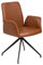 AC Design Furniture Naila Carver Esszimmerstuhl, H: 88 x B: 59 x T: 59 cm, Cognac/Schwarz, Kunststoff/Metall, 1 Stk.