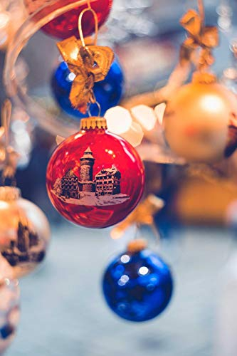 TWYYDP Klassisches Puzzle 1500 Teile Rote Weihnachtskugel Geburtstagsgeschenk