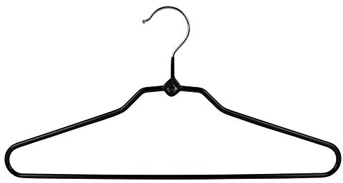 Weber Kleiderbügel rutschfest SF846 schwarz Bügelbreite 46 cm Raumsparbügel Metallkleiderbügel
