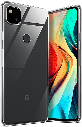 moex Aero Case für Google Pixel 4a Hülle Durchsichtig, Silikon Handyhülle Transparent, Clear Case Ultra Slim, Backcover Schutzhülle Dünn, Silikonhülle Minimalistisch, Klar