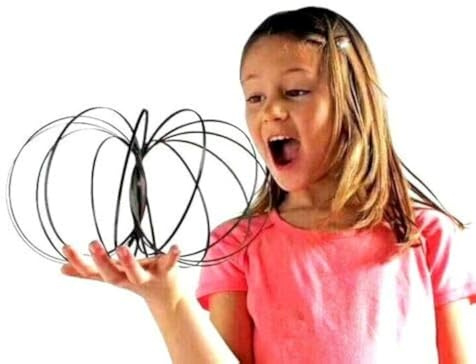 ASPIRE UK ® Flow Ring-Kinetic Spring Toy-3D Skulptur Ring Magic Flow Ring, 3D Spring Metal Ring interaktives Spielzeug für Kinder und Erwachsene