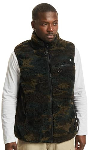 Brandit Teddyfleece Vest Men, Woodland, Größe L