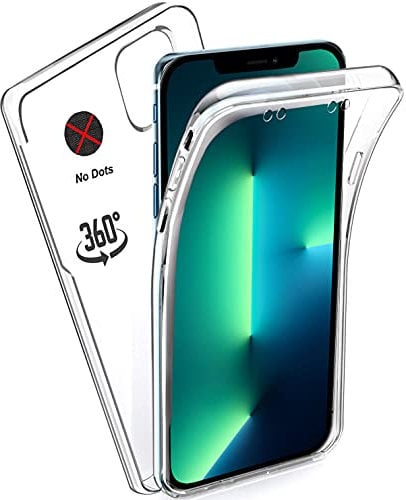 KP TECHNOLOGY iPhone 13 Pro Case - (360 Front + Back Protection) Full Complete Protection For iPhone 13 Pro 6.1 Gel Case (CLEAR)
