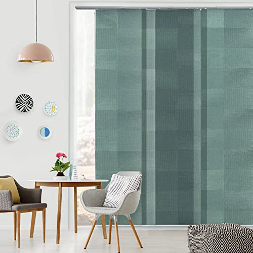 GoDear Design Adjustable Sliding Panel Track Blinds, Fits Windows, Patio Doors, Sliding Glass Doors, Room Dividers, Adjustable Track Width 45.8- 86, Trimmable Panel Height Up to 96, Rumors