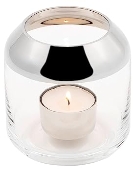 Fink SMILLA Teelichthalter,Glas,klar H14cm,D.12cm