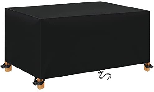 TopIdea Gartenmöbel Abdeckung 220x220x90cm Multi Größe Abdeckplane Gartenmöbel 600D Schutzhülle Gartenmöbel Terrasse Gartenmöbel Abdeckungen für Gartenmöbel Sets Tische und Stühle