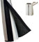AIXING Manchon De Protection Tuyau Climatisation Portable - Isolée Anti-poussière Housse Universelle pour Climatiseur Mobile Tuyaux D'échappement 5'' Et 6'' Diamètre Argent Noir