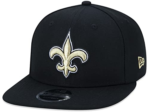 New Era New Orleans Saints NFL Black 9Fifty Original Fit Snapback Cap - One-Size